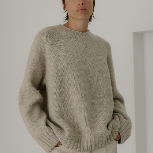 Bare Knitwear Channel Sweater - Driftwood