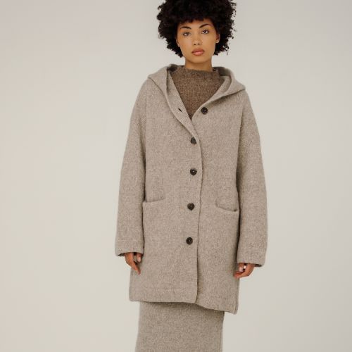 Nook Alpaca Coat - Bare Knitwear