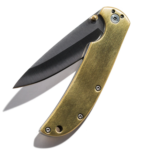 Drop Point Knife in Brass - Taylor Stitch