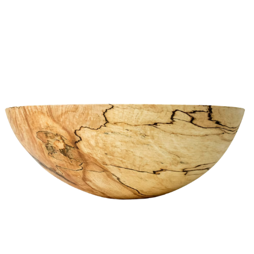 13" Spalted Maple Wood Bowl - Peterman's Boards & Bowls