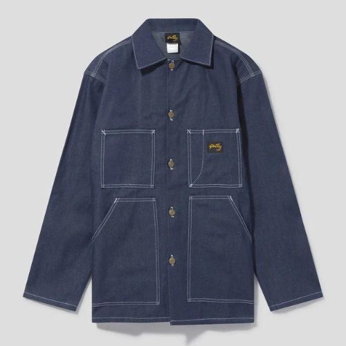 Shop Jacket in Indigo Denim - Stan Ray