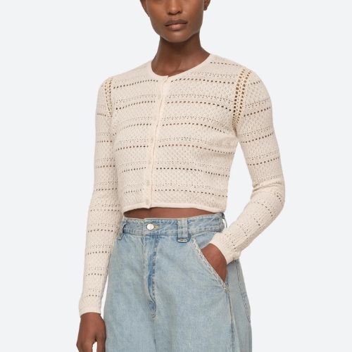 Syble Cropped Cardigan - Sea NY