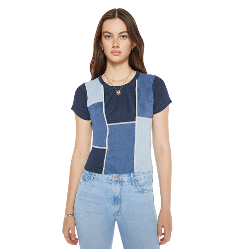 Block Rib Tee - Patching Things Up - Mother