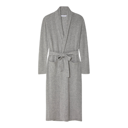 Cashmere Long Robe - White + Warren