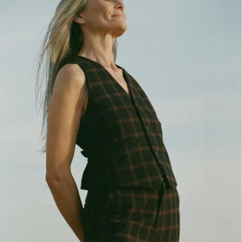 Caldwell09 Plaid Vest - Wyeth