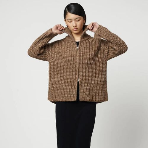 Alpaca Rib Cardigan - Atelier Delphine