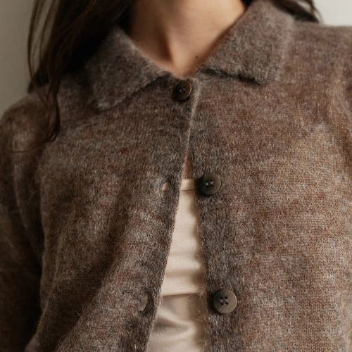 Gia Collar Cardigan - Paper Label