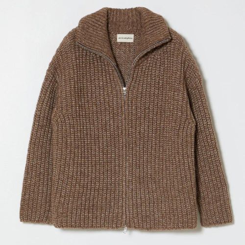 Alpaca Rib Cardigan - Atelier Delphine