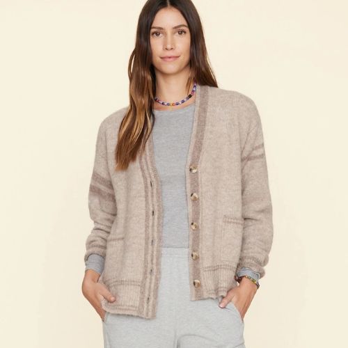 Cream Beige Carey Cardigan - Xirena