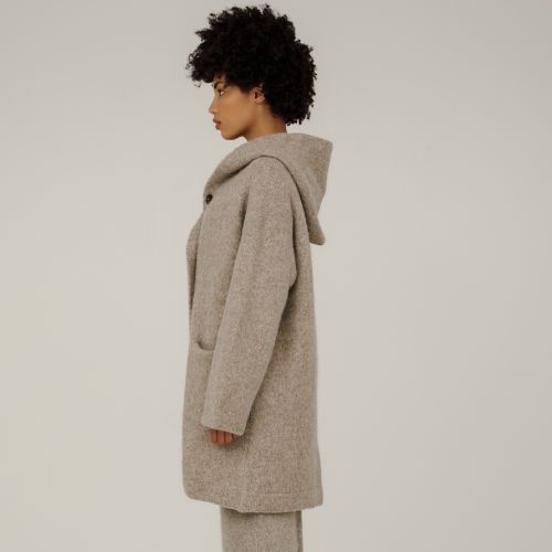 Nook Alpaca Coat - Bare Knitwear