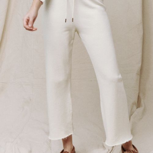 Wide Leg Cropped Sweatpant - The Great.