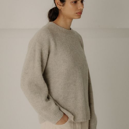 Jude Alpaca Crew - Bare Knitweaar