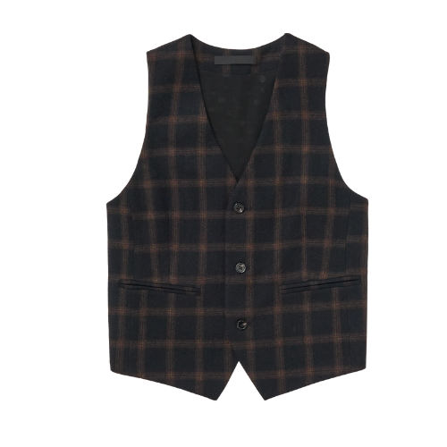 Caldwell09 Plaid Vest - Wyeth