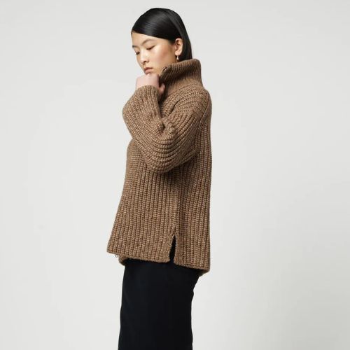 Alpaca Rib Cardigan - Atelier Delphine