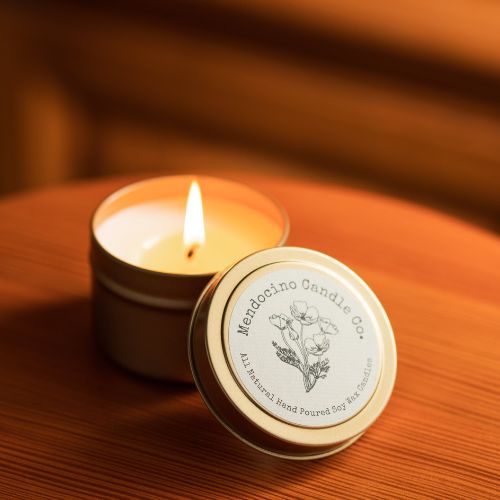 4oz Gold Tin - Mendocino Candle Co