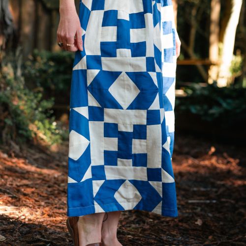 Tanya Patchwork Dress - Sea NY