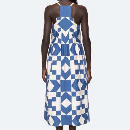 Tanya Patchwork Dress - Sea NY