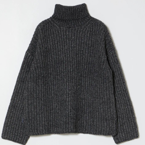 Alpaca Rib Turtleneck - Atelier Delphine