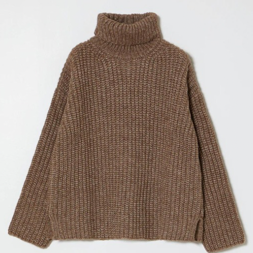 Alpaca Rib Turtleneck - Atelier Delphine