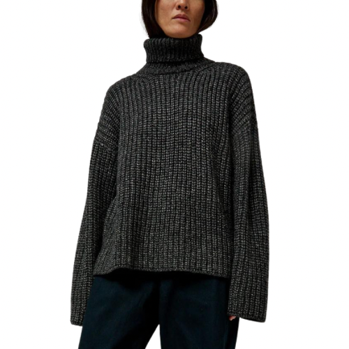 Alpaca Rib Turtleneck - Atelier Delphine